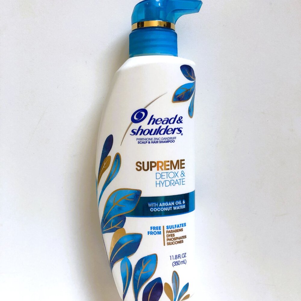 H&S Supreme Sulfate Silicone Free Detox&Hydrate Shampoo w/Jojoba &Coconut Water